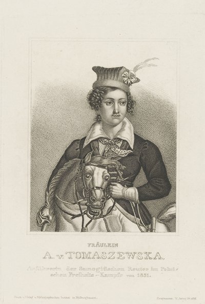 Portrait of Antonina Tomaszewska, 1814-1883, c.1850 by Unbekannt