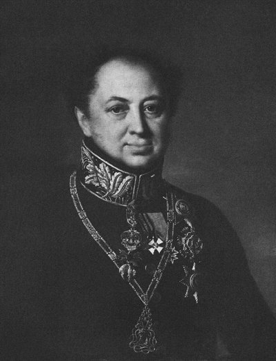Portrait of Dmitry Pavlovich Tatischev 1767-1845 by Unbekannt