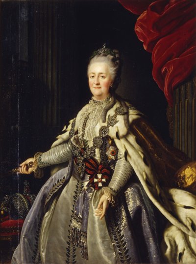 Portrait of Empress Catherine II by Unbekannt