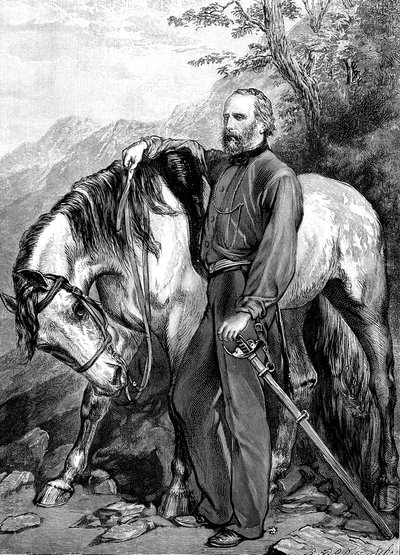 Portrait of Giuseppe Garibaldi 1807-1882, 1861 by Unbekannt