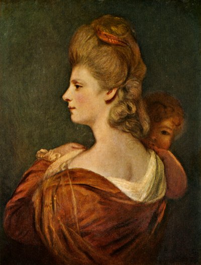 Portrait of Lady and Child, c1780, c1912 by Unbekannt