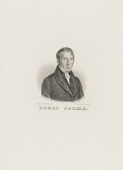 Portrait of Louis Spohr by Unbekannt