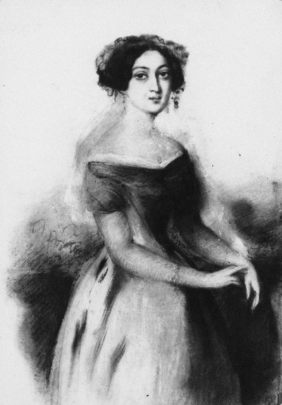 Portrait of Princess Nino Chavchavadze, c. 1830 by Unbekannt