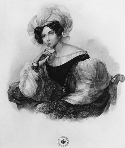 Portrait of Princess Zinaida Alexandrovna Volkonskaya by Unbekannt