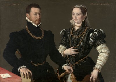Portrait of a Couple, c. 1580-1588 by Unbekannt