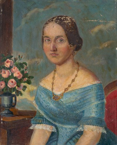 Portrait of a Lady with a Necklace by Unbekannt