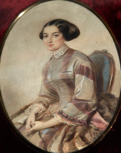 Portrait of the Writer Avdotya Panayeva by Unbekannt