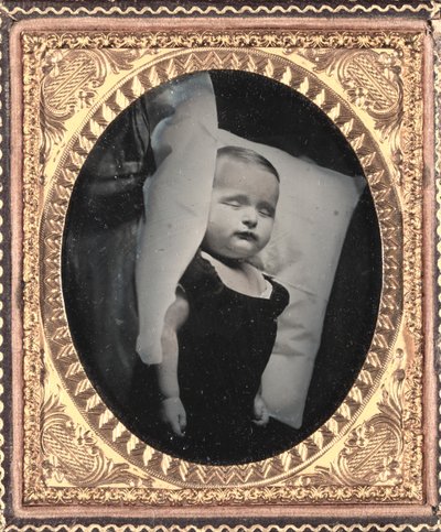 Post-Mortem on Pillow, Vertical, c. 1850 by Unbekannt