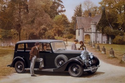 Poster advertising Rolls-Royce cars by Unbekannt