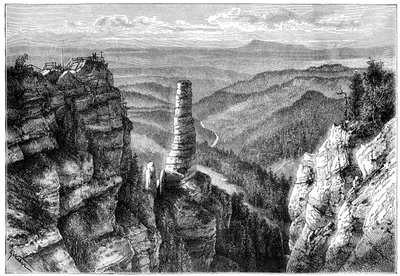 Prebischer Kogel, in Saxon Switzerland by Unbekannt