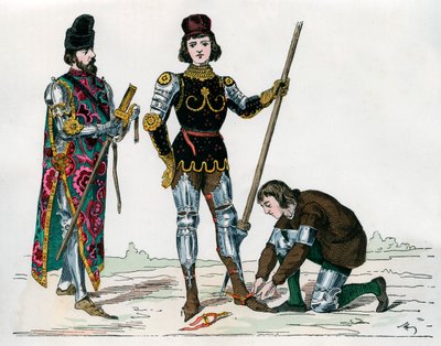 Prince, Squire and Valet, 15th Century 1882-1884 by Unbekannt