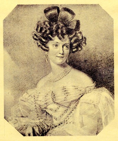 Princess Carolyne zu Sayn-Wittgenstein, née Iwanowska 1819-1887, 1840s by Unbekannt