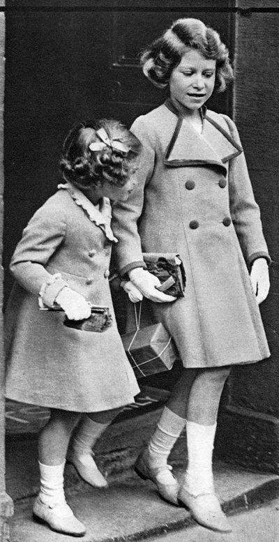 Princess Elizabeth and Her Sister by Unbekannt