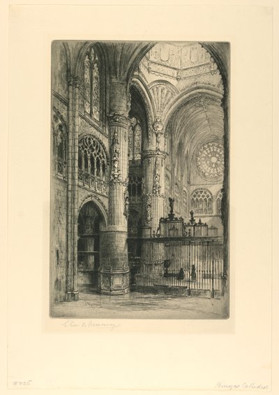 Print, Burgos Cathedral by Unbekannt