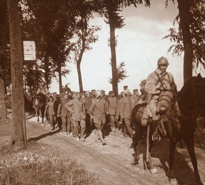 Prisoners at Catenoy, Oise, Northern France, c1914-c1918 by Unbekannt