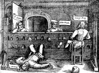 Prisoners in the Lollards Tower, 1550s, c1920 by Unbekannt