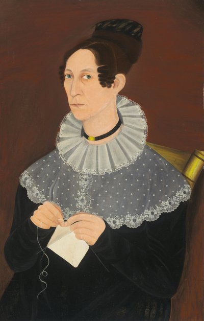 Probably Sarah Cook Arnold Knitting by Unbekannt
