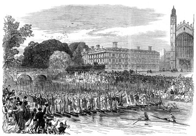 Procession of Boats at Cambridge, 1870 by Unbekannt