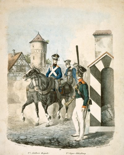 Prussian soldiers by Unbekannt