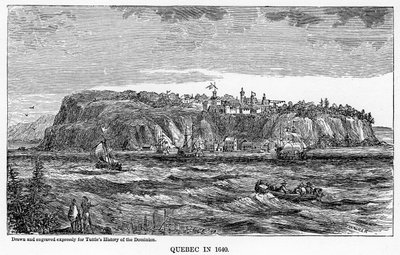 Quebec in 1640 by Unbekannt