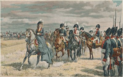Queen Louisa Reviewing the Prussian Army, 1896 by Unbekannt