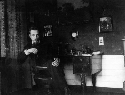 Rainer Maria Rilke in His Study by Unbekannt