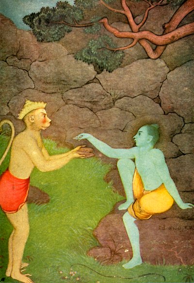 Rama sending his Signet-ring to Sita by Unbekannt