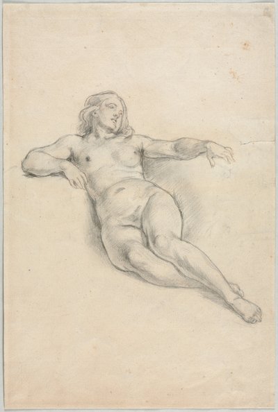 Reclining Female Nude by Unbekannt