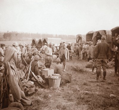 Rest-stop, Genicourt, northern France, c1914-c1918 by Unbekannt