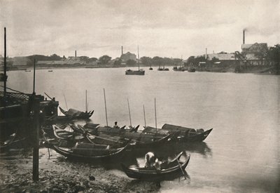 Rice Mills on the Poozoondoung Creek, Rangoon by Unbekannt