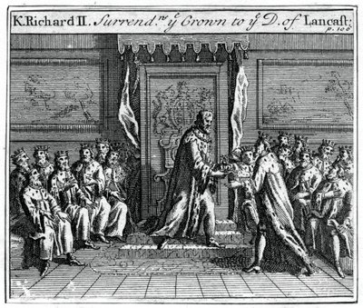 Richard II of England Surrenders His Crown by Unbekannt