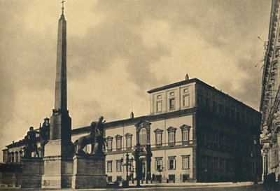 Roma - The Quirinal Palace and Fountain, 1910 by Unbekannt