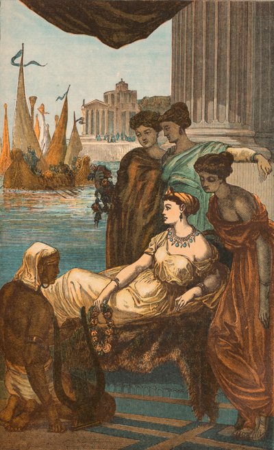 Roman Lady and Slaves, c1910 by Unbekannt