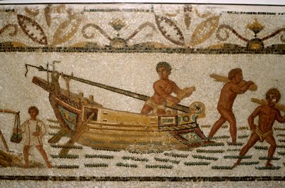 Roman Sea Mosaic by Unbekannt