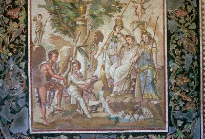 Roman mosaic of the judgement of Paris by Unbekannt