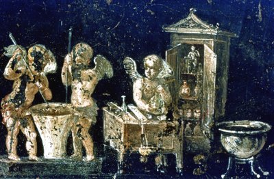 Roman Mural, House of the Vettii, Pompeii, Italy by Unbekannt