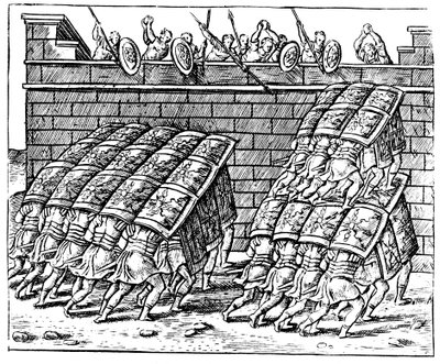 Roman Soldiers Attacking a Fortress, 1605 by Unbekannt