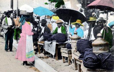 Rope tobacco sellers, Jamaica by Unbekannt