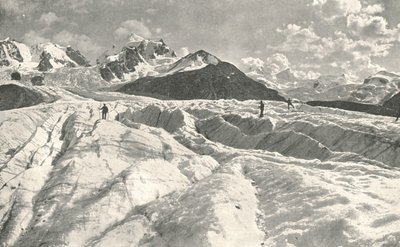 Roseg Glacier near Pontresina, Engadine, Switzerland, 1895 by Unbekannt