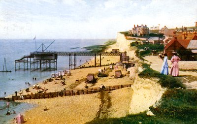 Rottingdean Beach, East Sussex, Looking West, c1900s-1920s by Unbekannt