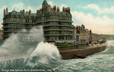 Rough Sea, Splash Point, Eastbourne, Sussex, c1912 by Unbekannt
