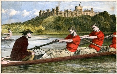 Rowing, 19th century by Unbekannt