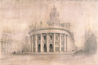 Royal Exchange, London, 1838 by Unbekannt