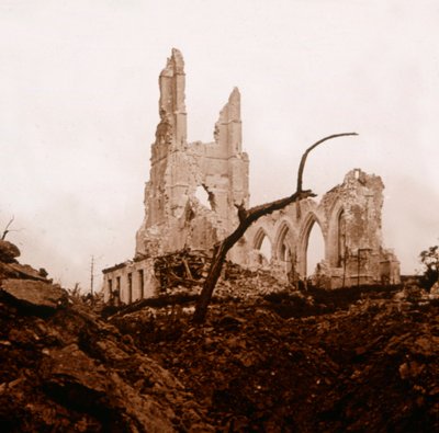 Ruined Church, Ablain-Saint-Nazaire, Northern France by Unbekannt