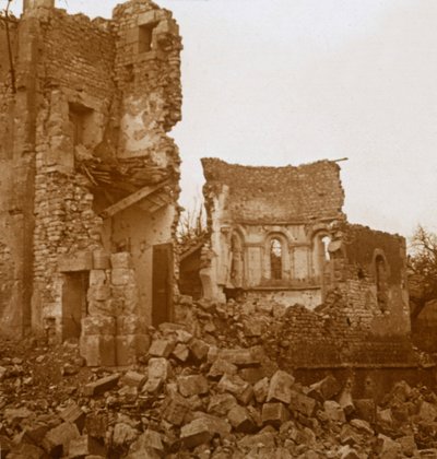 Ruined church, Trésauvaux, northern France by Unbekannt