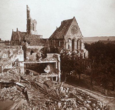 Ruined church, Vauxaillon, northern France by Unbekannt