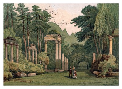 Ruins in Windsor Park by Unbekannt