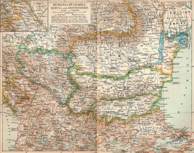 Rumania, Bulgaria, Serva and Montenegro, c1906 by Unbekannt