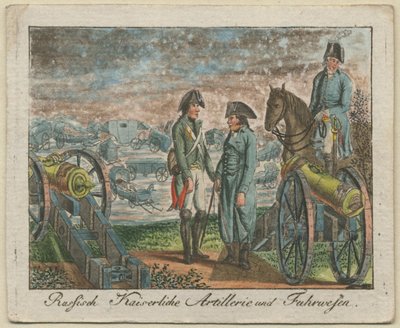 Russian Imperial Artillery Crew, 1799 by Unbekannt