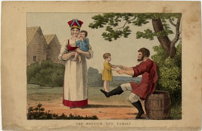Russian Peasant Family, 1810s by Unbekannt